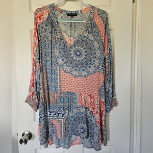 Sanctuary Multicolor Patchwork Blouse